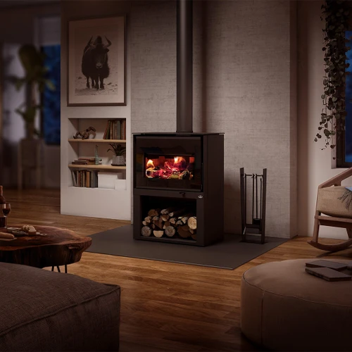Osburn Inspire 2000 Large Wood Stove | Equipped with a 2.3 cubic foot firebox and an outside air intake, the Inspire meets residential energy efficiency requirements while also being approved for installation in mobile homes.