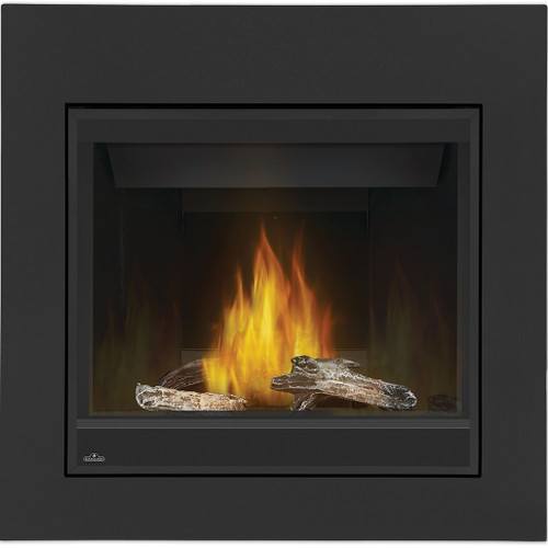 Napoleon Ascent 36" Direct Vent Gas Fireplace | Reflective Panels - Pan Style Burner
