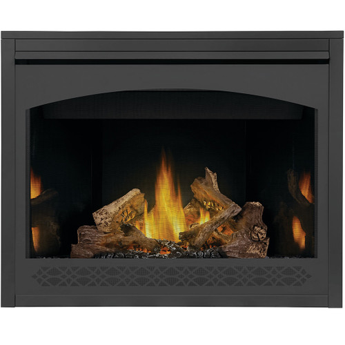 Napoleon Ascent 42" Direct Vent Gas Fireplace | Exclusive PHAZER™ Log Set and Glowing Ember Bed