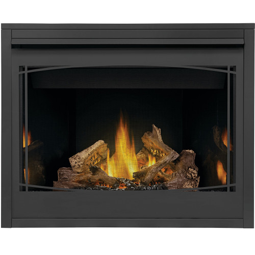 Napoleon Ascent 42" Direct Vent Gas Fireplace | A gorgeous hand-painted PHAZER® log set with a traditional look and feel