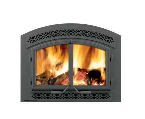 Napoleon High Country 3000 Wood Burning Fireplace - arched doors with heritage inset