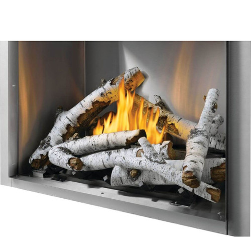 Napoleon Riverside 42" Outdoor Gas Fireplace - Electric Ignition | 2 Log sets to choose from: Standard Oak Log Set or High Definition Birch Log Set (Must choose one) Napoleon Riverside 42" Outdoor Gas Fireplace - Electric Ignition | 2 Log sets to choose from: Standard Oak Log Set or High Definition Birch Log Set (Must choose one)