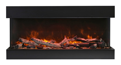 Amantii Tru-View 50" 3 Sided Smart Electric Fireplace - State of the art flame presentation:  Vibrant, multi-colored state of the art flame presentation – change from Yellow to Orange to Red with just a click of the remote Amantii Tru-View 50" 3 Sided Smart Electric Fireplace - State of the art flame presentation:  Vibrant, multi-colored state of the art flame presentation – change from Yellow to Orange to Red with just a click of the remote