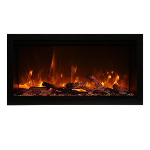 Amantii Symmetry 34" Smart Electric Fireplace | WiFi is compatible to connect and control the fireplace from your smartphone with the use of our app