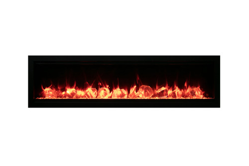 Amantii Symmetry Smart 42" Electric Fireplace - A patented thermostatic remote comes included