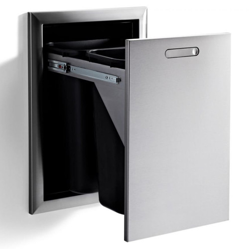 Lynx Grills 20" Ventana Trash & Recycle Center | Quick clean-up—includes two removable 10-gallon receptacles for recycling and trash Lynx Grills 20" Ventana Trash & Recycle Center | Quick clean-up—includes two removable 10-gallon receptacles for recycling and trash