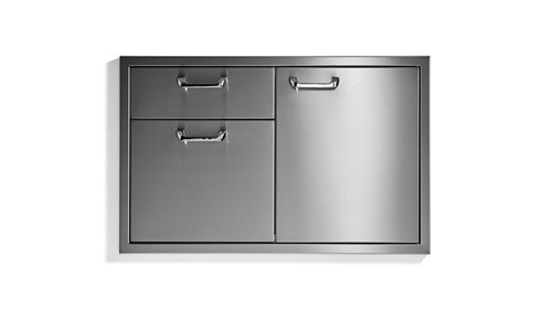 Lynx Classic Storage Collection 30" Trash and Double Drawers