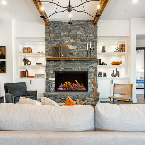 Amantii TRD 33" Traditional Lumina Electric Fireplace | Illuminate your space with style using new and vibrant lights, enhancing the visual appeal of your fireplace and creating a warm, inviting atmosphere Amantii TRD 33" Traditional Lumina Electric Fireplace | Illuminate your space with style using new and vibrant lights, enhancing the visual appeal of your fireplace and creating a warm, inviting atmosphere