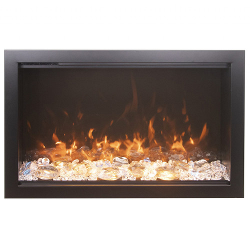 Amantii TRD 44" Traditional Lumina Electric Fireplace | WiFi compatible to connect and control the fireplace from your smartphone with the use of our app. Available on the Google play store and the Apple App Store.