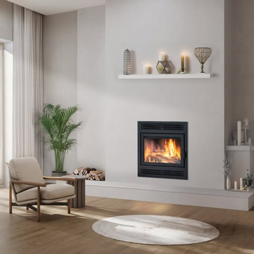 Supreme Astra 24 Traditional Zero-Clearance Wood Burning Fireplace | Unique door operation