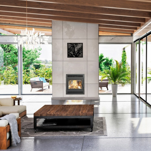 Supreme Astra 38 Zero-Clearance Wood Burning Fireplace | Innovative baffle design Supreme Astra 38 Zero-Clearance Wood Burning Fireplace | Innovative baffle design