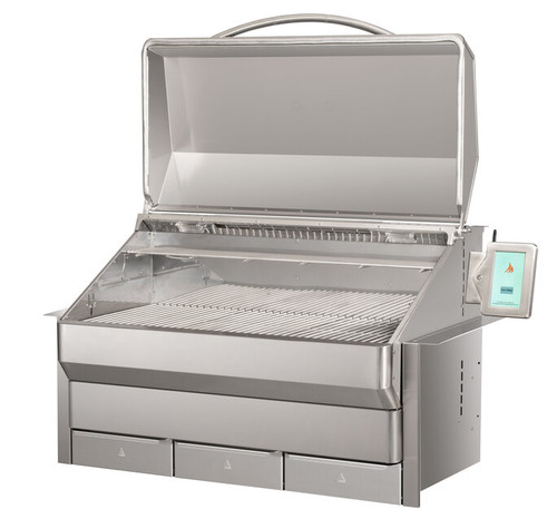 Memphis Grills ITC3 Elite Cart Pellet Grill - Open Side View  Memphis Grills ITC3 Elite Cart Pellet Grill - Open Side View