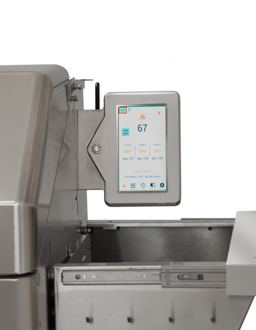 Memphis Grills Pro Wi-Fi Controlled 28" Built in Pellet Grill 304 Stainless Steel - Controller