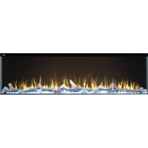 Napoleon Trivista 60" Three-Sided Electric Fireplace | Flame/Heat Adjustment