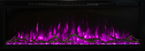 Modern Flames 50" Spectrum Slim Flush Mount Electric Fireplace | Minimalist in both design and installation
