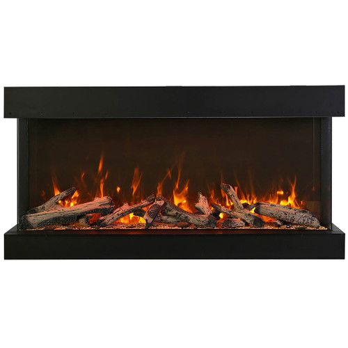 Amantii TRU-VIEW-XL XT 50" 3 Sided Electric Fireplace | 3 sided built in electric fireplace