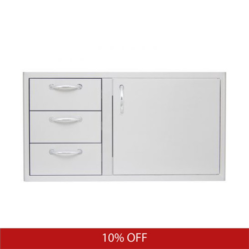 Blaze 39-Inch Access Door & Triple Drawer Combo | Promo Ends December 14th.