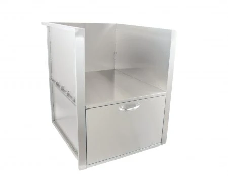 Blaze 34-Inch Built-In Kamado Sleeve w/ Drawer | Made in the USA with globally sourced parts