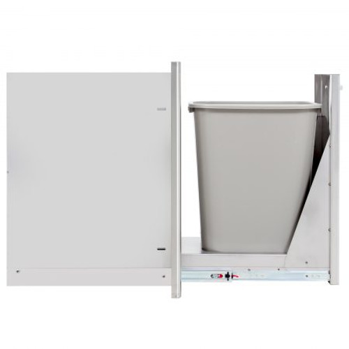 Blaze 13" Narrow Roll-Out Stainless Steel Trash Bin | Narrow design perfect for smaller or more congested outdoor areas Blaze 13" Narrow Roll-Out Stainless Steel Trash Bin | Narrow design perfect for smaller or more congested outdoor areas