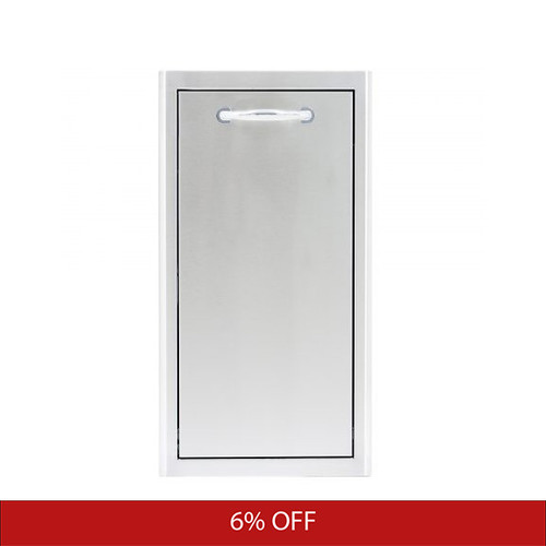 Blaze 13-Inch Narrow Roll-Out Stainless Steel Trash Bin | Promo Ends December 14th.