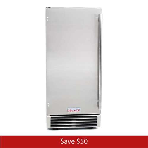 Blaze 50 Lb. 15" Outdoor Rated Ice Maker | Promo Ends March 31st.