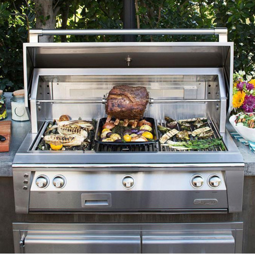 Alfresco Grills 36" Sear Zone Built-In Gas Grill | Three 18-SR stainless steel high performance Accufire™ main burners