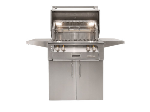 Alfresco Grills 30" Standard Gas Grill on Cart | Integrated Mega-Drive™ rotisserie system with infrared burner