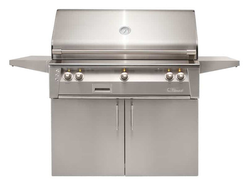 Alfresco Grills 42" Sear Zone Gas Grill on Cart | Three 18-SR stainless steel high-performance Accufire main burners
