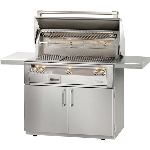 Alfresco Grills 42" Sear Zone Freestanding Gas Grill | Integrated Mega-Drive rotisserie system with infrared burner