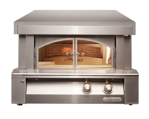 Blaze 26 Table Top Propane Outdoor Pizza Oven With Rotisserie Kit