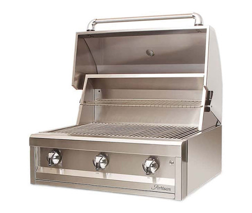 Artisan Grills 32" American Eagle Series Built-In Gas Grill | Two-position warming rack