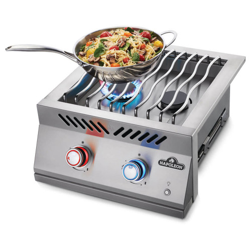 Napoleon 700 Series 18" Built-In Dual Range Top Burner | Powered by easy to use natural gas, no changing of tanks required
