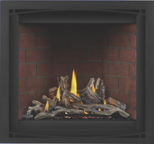 Napoleon Altitude X 42" Direct Vent Gas Fireplace | Clean face design with full firebox flame