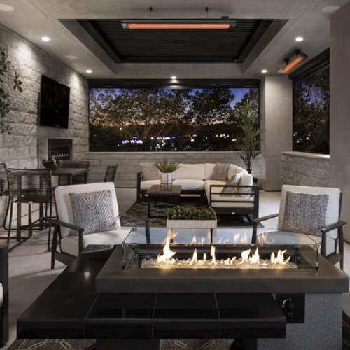 Infratech C Series 33" 1500 Watt Outdoor Electric Heater - Single Element | UL Listed for Outdoor or Indoor use