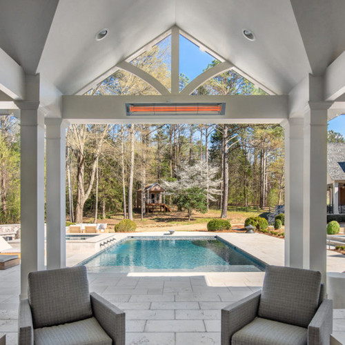 Infratech CD Series 3000 33" Watt Outdoor Electric Heater - Dual Element | CD-Series features include minimal clearance requirements, recessed mounting options, inset brackets that create a “floating” effect, and mounting heights between 7-12 feet. Infratech CD Series 3000 33" Watt Outdoor Electric Heater - Dual Element | CD-Series features include minimal clearance requirements, recessed mounting options, inset brackets that create a “floating” effect, and mounting heights between 7-12 feet.