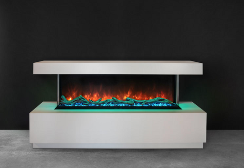 Modern Flames Landscape Pro 96" Multi View Built-in Clean Face Electric Fireplace - Log Set – Highly Detailed Realism