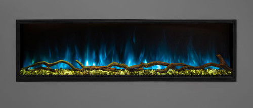 Modern Flames 68" Landscape Pro Slim Built In Electric Fireplace - Flame, Ember Bed & Down lighting