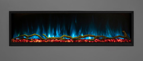 Modern Flames 68" Landscape Pro Slim Built In Electric Fireplace - Hybrid-FXTM Flame Technology