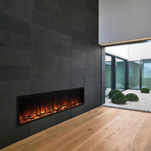 Modern Flames 80" Landscape Pro Slim Built In Electric Fireplace | Hybrid-FX Flame Technology Modern Flames 80" Landscape Pro Slim Built In Electric Fireplace | Hybrid-FX Flame Technology