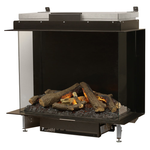 Dimplex Optimyst e-Matrix 39-Inch Bay View Water Vapor Fireplace | To please even more senses, the e-MatriX makes an impact with sounds of a a crackling fire.