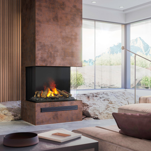 Dimplex Optimyst e-Matrix 39-Inch Bay View Water Vapor Fireplace | Electric Fireplace for Modern Homes