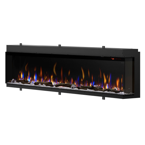 Dimplex IgniteXL Bold 100-Inch Linear Electric Fireplace | As the flames do not emit heat, the front glass remains cool to touch, ensuring safety for children and pets