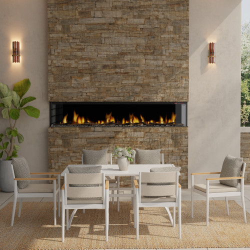 Dimplex IgniteXL Bold 100-Inch Linear Electric Fireplace | Dimplex’s exclusive Comfort$aver heater provides on-demand, supplemental heating that warms up to 1,000 sq. Ft.