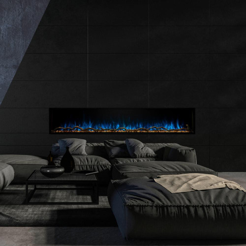 Modern Flames 96" Landscape Pro Slim Built In Electric Fireplace - Hybrid-FX Flame Technology