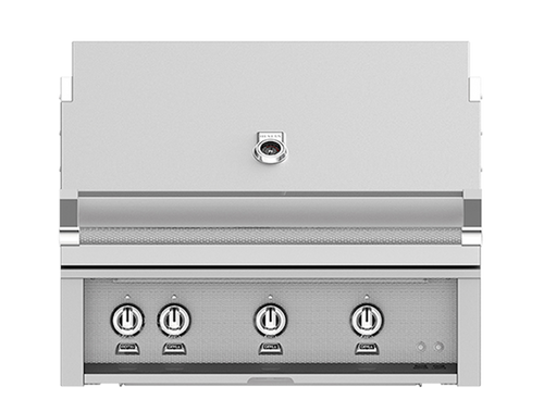 Hestan 36" Built-In Gas Grill with Rotisserie Burner | Stainless Steel Gas Grill