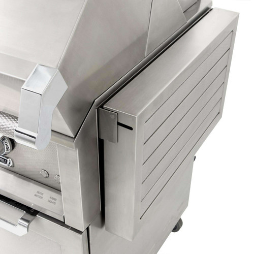 Hestan 36" Gas Grill with Tower Cart - GCD Series | Fold-down side shelves provide stainless steel work surface for food prep. Hestan 36" Gas Grill with Tower Cart - GCD Series | Fold-down side shelves provide stainless steel work surface for food prep.