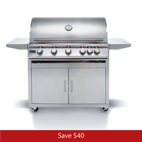 Blaze LTE 40" 5 Burner Freestanding Gas Grill | Promo Ends December 15th.
