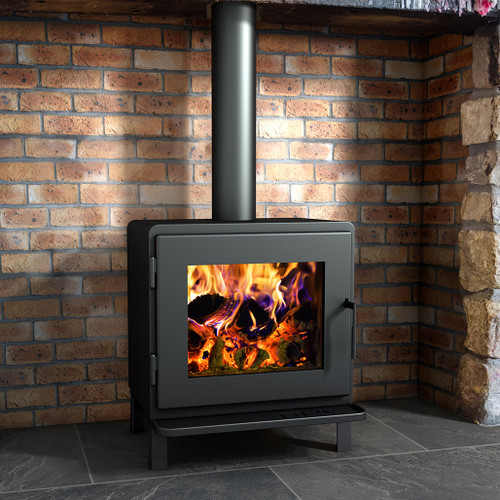 MF Fire Nova Freestanding Wood Burning Stove | Nova's top and rear vent capability sets it up for easy hearth mount installations. MF Fire Nova Freestanding Wood Burning Stove | Nova's top and rear vent capability sets it up for easy hearth mount installations.