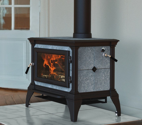 Hearthstone Castleton Wood Stove | Turn your stove all the way down to keep a fire burning overnight.