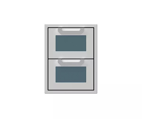 Hestan 16" Outdoor Double Storage Drawer |  Pacific Fog  Hestan 16" Outdoor Double Storage Drawer |  Pacific Fog